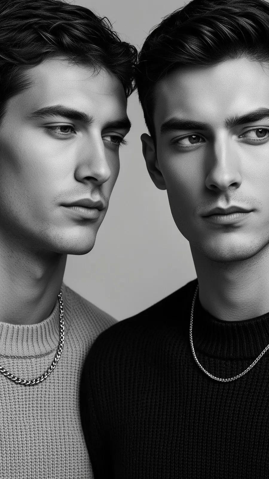 Portret van de Livano oprichters in zwart-wit